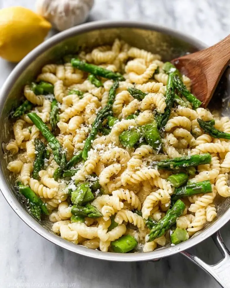 Asparagus Pasta with Lemon and Garlic Recipe