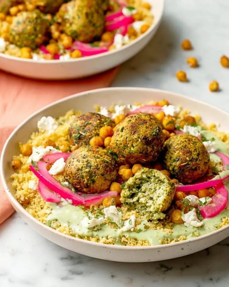 Sheet Pan Jalapeño Pistachio Chicken Meatball Bowls Recipe