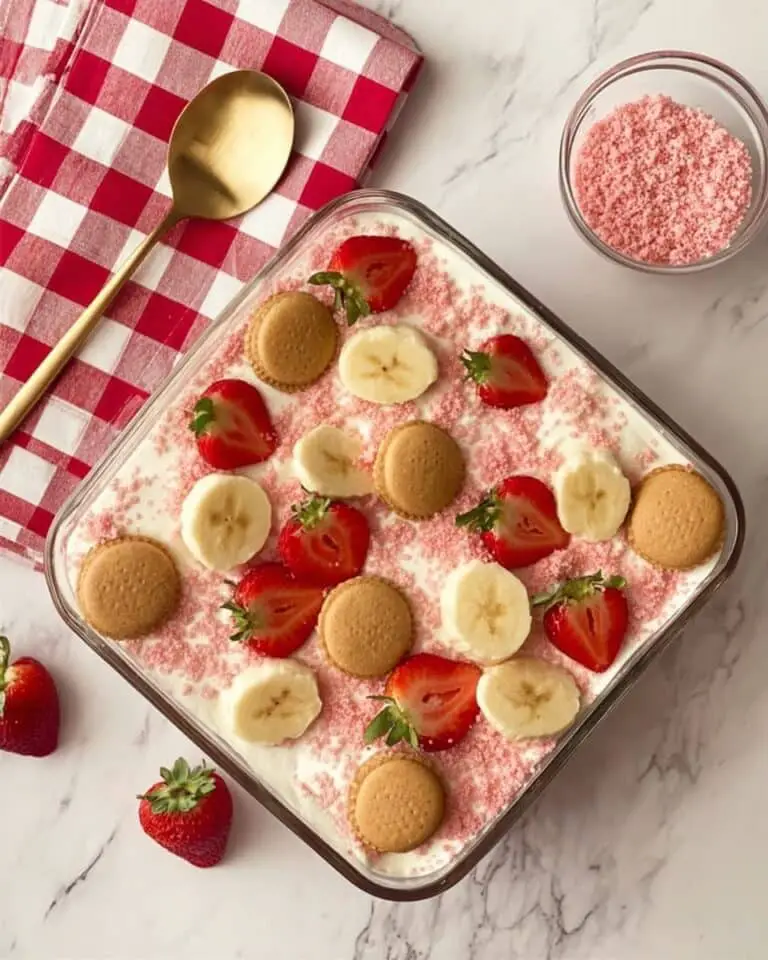 Strawberry Crunch Banana Pudding Recipe