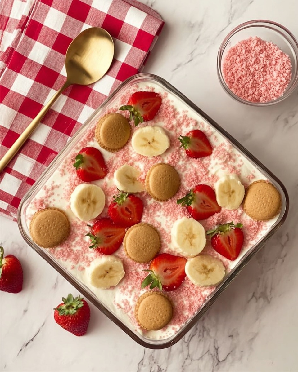 Strawberry Crunch Banana Pudding Recipe
