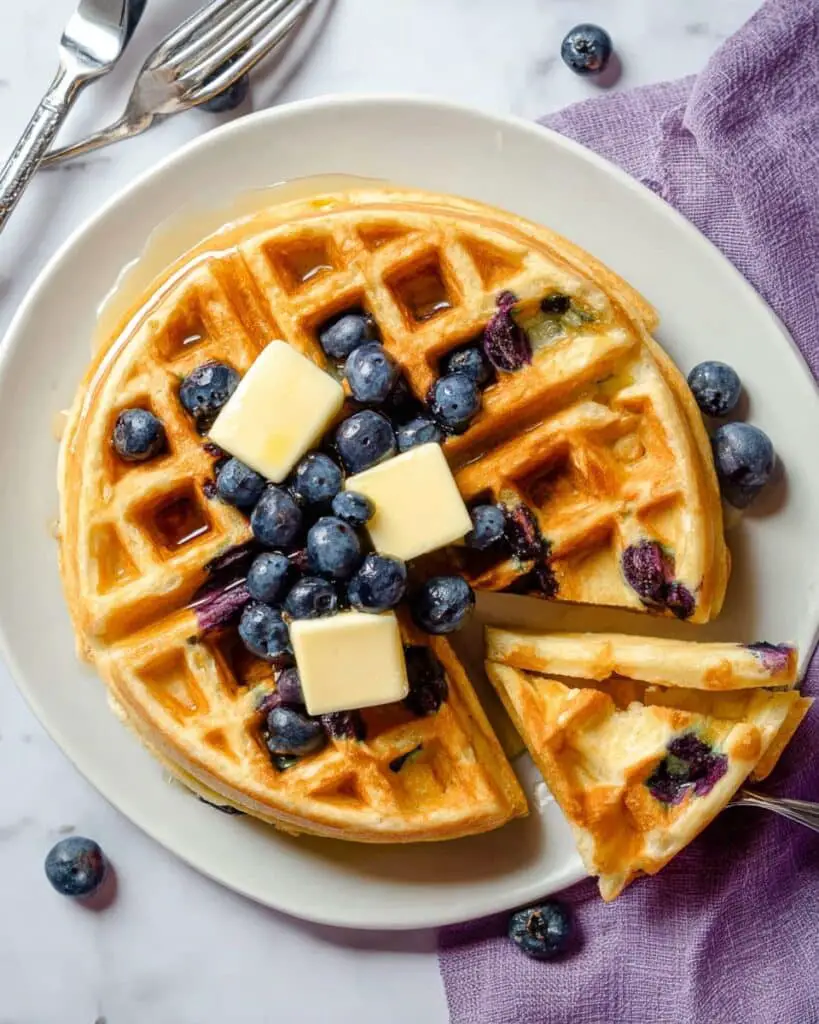 Banana Oatmeal Blueberry Zucchini Waffles Recipe