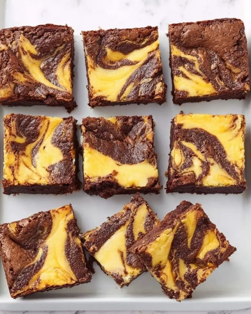 Banana Pudding Swirl Brownies Recipe