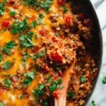 Unstuffed Peppers with Ground Turkey and Cheddar Recipe