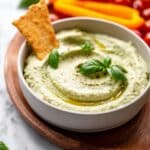 Creamy White Bean Dip with Fresh Herbs and Optional Toppings Recipe