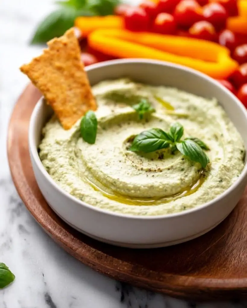 Creamy White Bean Dip with Fresh Herbs and Optional Toppings Recipe