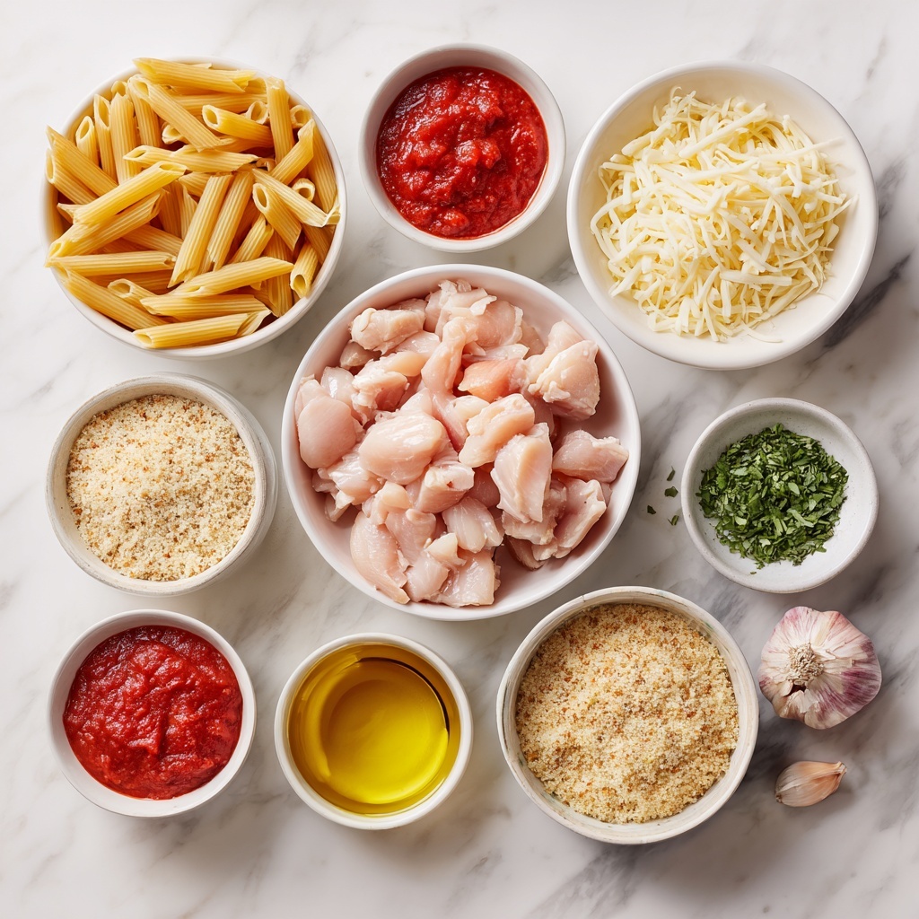 A large white bowl with a textured diamond pattern on the outside holds a mix of cooked pasta and sauce. The pasta is a yellowish color, mixed with a chunky red tomato sauce that appears to include pieces of vegetables or meat. A woman's hand is using a white spatula to scoop or stir the pasta mixture inside the bowl. The bowl sits on a wooden surface with a white marbled texture background showing a worn blue chair behind. The person is wearing a light blue shirt with rolled-up sleeves and a beige apron. photo taken with an iphone --ar 4:5 --v 7