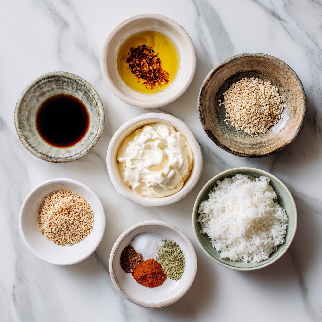 A white plate holds a fresh salad with three layers: the bottom layer is mixed green leaves with spinach and arugula in dark green; the middle layer has bright orange slices and small pieces of orange carrot scattered on top; the top layer consists of pieces of light beige cooked chicken and a thick creamy tan-colored dressing drizzled over it, sprinkled with small sesame seeds. In the background, there is a halved purple onion, orange halves on a wooden platter, and a glass jar of dressing with a metal spoon, all set on a white marbled surface. photo taken with an iphone --ar 4:5 --v 7