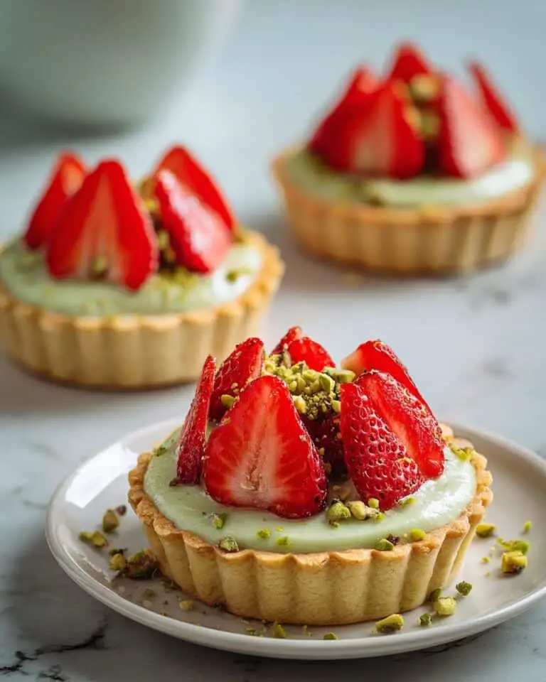 Pistachio Strawberry Breakfast Tartlets Recipe