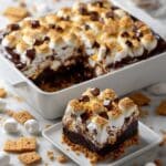 Graham Cracker S’mores Brownie Bars Recipe