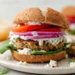 20 Minute Greek Turkey Burgers Recipe