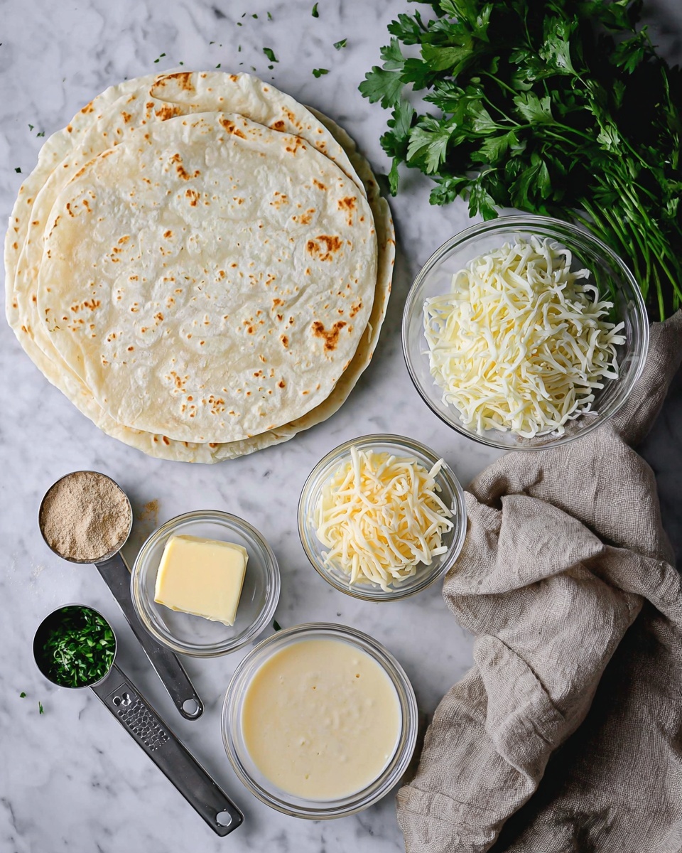 The image shows a single round flatbread inside a black air fryer basket. The flatbread has a golden brown top layer with melted cheese that is slightly crispy and bubbly, covering the entire surface. The flatbread itself is light beige and thin, forming the base layer under the cheese. The air fryer basket has a textured black grid appearance with small holes and slots around the edges. The surface under the air fryer is not visible, focusing mainly on the flatbread. Photo taken with an iphone --ar 4:5 --v 7