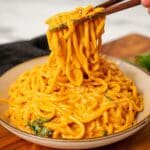 Creamy Gochujang Udon Noodles Recipe