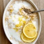 Lemon Baked Oats with Lemon Yogurt Glaze Recipe