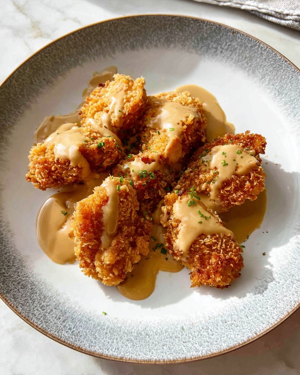 A white plate with a light speckled pattern holds several pieces of golden brown fried chicken strips. Each strip has a crispy, rough texture on the outside and shows a white, tender inside where one piece is held between a woman's thumb and fingers, positioned in the lower left corner of the image. The plate is placed on a white marbled surface, and the chicken pieces are stacked with some overlapping. The lighting highlights the crunchy coating clearly. Photo taken with an iphone --ar 4:5 --v 7