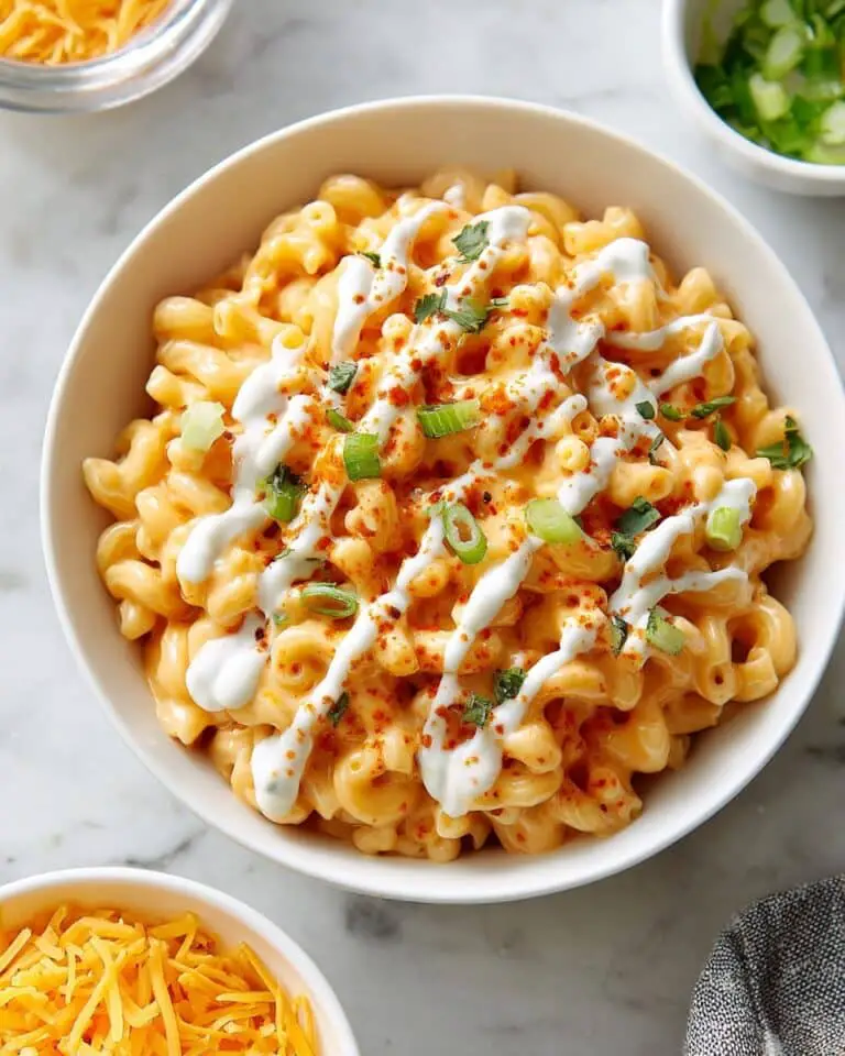 High-Protein Buffalo Chicken Mac and Cheese Recipe
