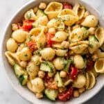 Chickpea Pasta Salad with Creamy Tahini Dressing Recipe