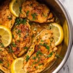 Instant Pot Lemon Garlic Chicken Recipe